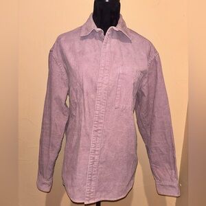 H&M Men's Casual Purple Corduroy Shirt